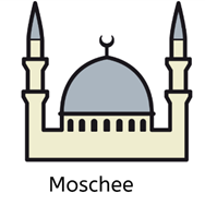Ich war in der Moschee.